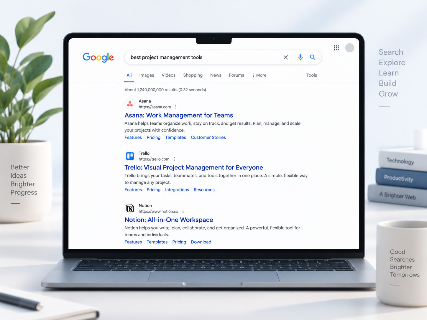 Contoh hasil pencarian Google
